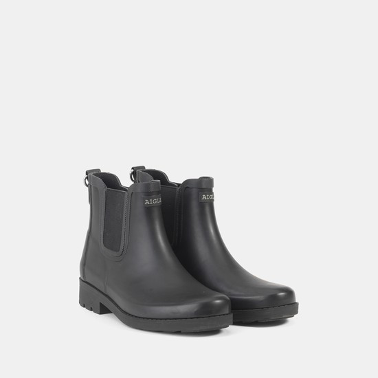 Aigle The Equestrian-inspired Ankle Rain Boots Women Black ZA-95043